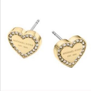 Micheal Kors heart earrings